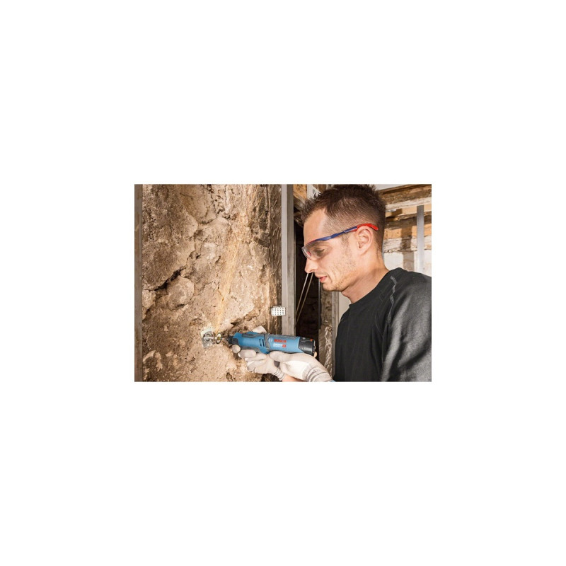 Bosch Akku-Rotationswerkzeug GRO 12V-35 Professional, Multifunktions-Werkzeug(blau/schwarz, ohne Akku und Ladegerät, in L-BOXX)