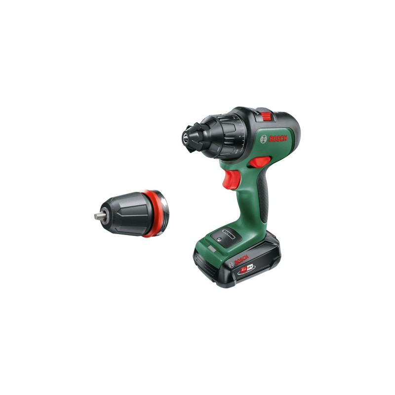 Bosch Akku-Schlagbohrschrauber AdvancedImpact 18(grün/schwarz, Li-Ionen Akku 2,5Ah, Koffer, POWER FOR ALL ALLIANCE)