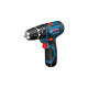 Bosch Akku-Schlagbohrschrauber GSB 12V-15 Professional, 12 Volt, Schlagbohrmaschine(blau/schwarz, 2x Li-Ionen Akku 2,0Ah)