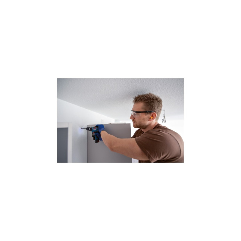 Bosch Akku-Schlagbohrschrauber GSB 12V-35 solo Professional, 12 Volt, Schlagbohrmaschine(blau/schwarz, ohne Akku und Ladegerät, mit L-BOXX)