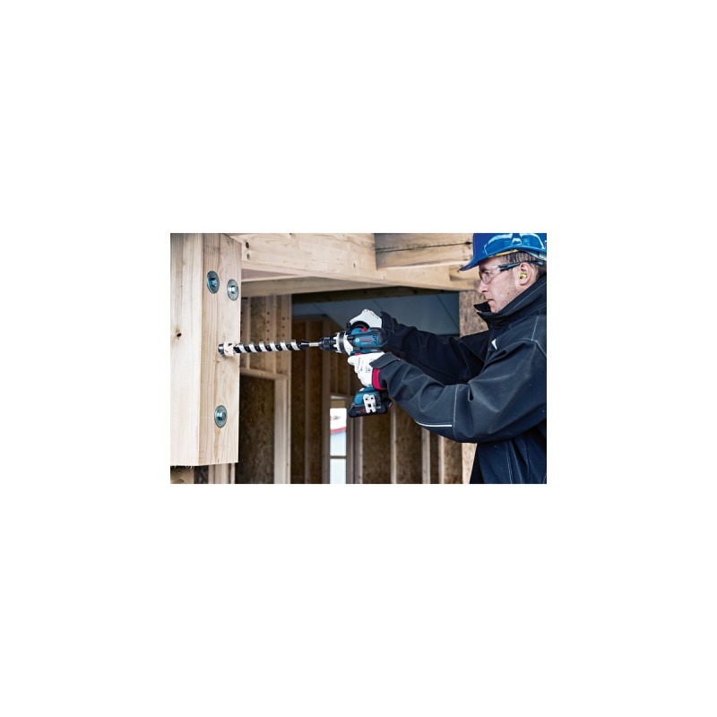 Bosch Akku-Schlagbohrschrauber GSB 18V-110 C Professional, 18Volt(blau/schwarz, 2x Akku ProCORE18V 4,0Ah, Bluetooth Modul, L-BOXX)