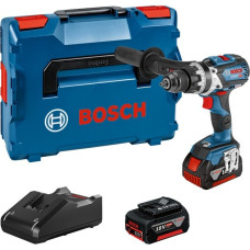 Bosch Akku-Schlagbohrschrauber GSB 18V-110 C Professional, 18Volt, Schlagbohrmaschine(blau/schwarz, 2x Li-Ionen Akku 5,0Ah, L-BOXX)
