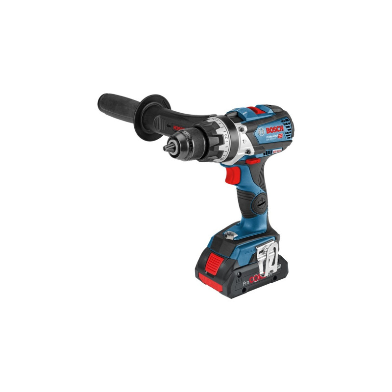 Bosch Akku-Schlagbohrschrauber GSB 18V-110 C Professional, 18Volt, Schlagbohrmaschine(blau/schwarz, 2x Li-Ionen Akku 5,0Ah, L-BOXX)