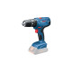 Bosch Akku-Schlagbohrschrauber GSB 18V-21 Professional solo, 18Volt(blau/schwarz, ohne Akku und Ladegerät, L-BOXX)