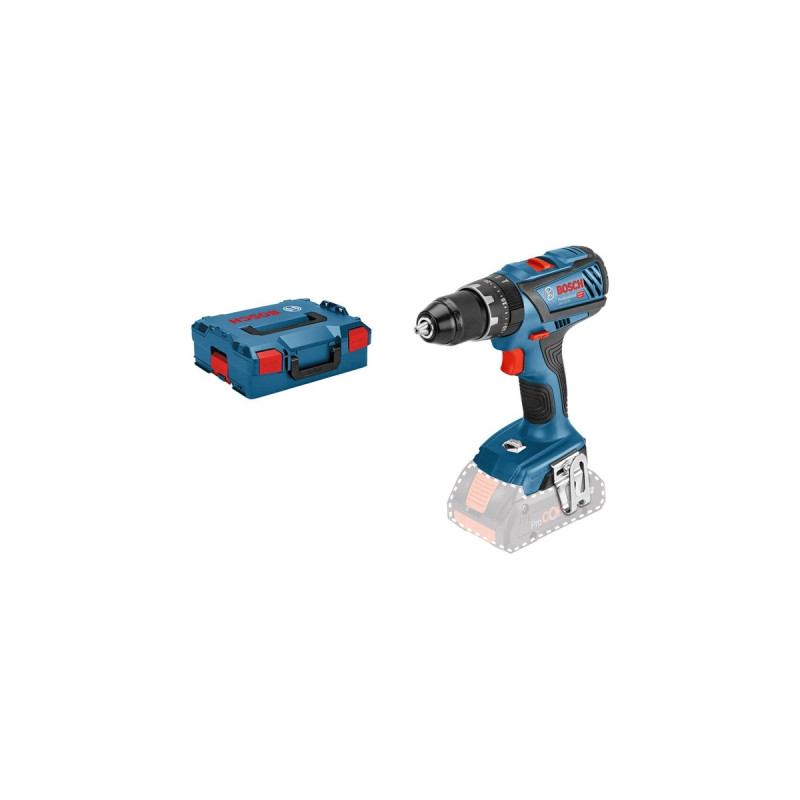 Bosch Akku-Schlagbohrschrauber GSB 18V-28 Professional solo, 18Volt(blau/schwarz, ohne Akku und Ladegerät, in L-BOXX)