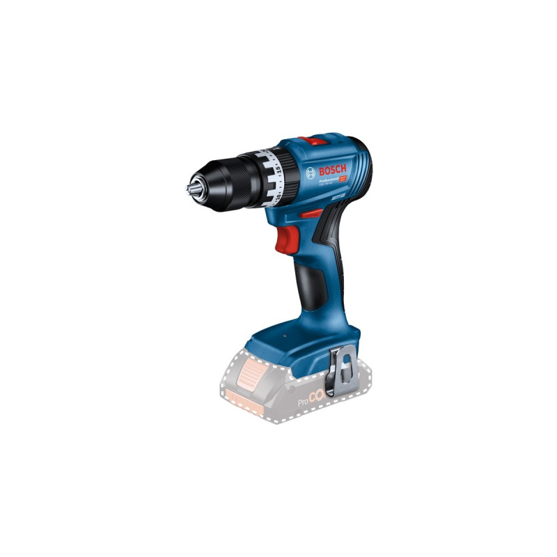 Bosch Akku-Schlagbohrschrauber GSB 18V-45 Professional solo, 18Volt(blau/schwarz, ohne Akku und Ladegerät, in L-BOXX)