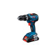 Bosch Akku-Schlagbohrschrauber GSB 18V-55 Professional, 18Volt, Schlagbohrmaschine(blau/schwarz, 2x Li-Ionen Akku 3,0Ah, in L-BOXX)