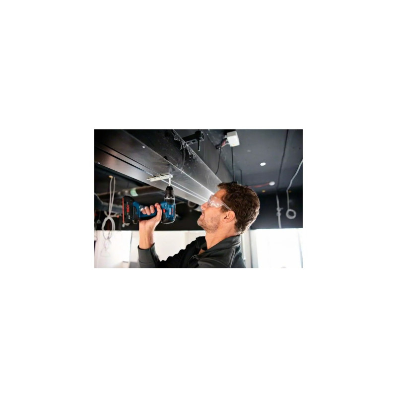 Bosch Akku-Schlagbohrschrauber GSB 18V-55 Professional, 18Volt, Schlagbohrmaschine(blau/schwarz, 2x Li-Ionen Akku 3,0Ah, in L-BOXX)