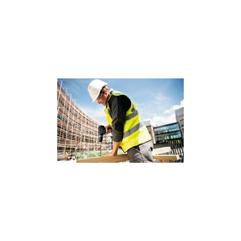 Bosch Akku-Schlagbohrschrauber GSB 18V-55 Professional, 18Volt, Schlagbohrmaschine(blau/schwarz, 2x Li-Ionen Akku 3,0Ah, in L-BOXX)