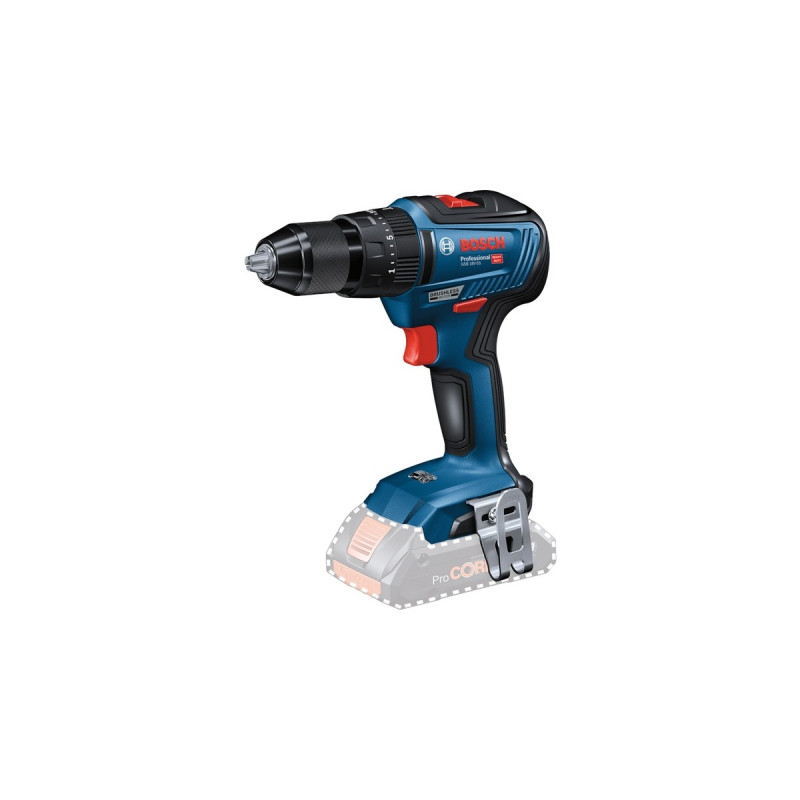 Bosch Akku-Schlagbohrschrauber GSB 18V-55 Professional solo, 18Volt(blau/schwarz, ohne Akku und Ladegerät)