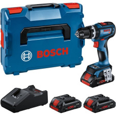 Bosch Akku-Schlagbohrschrauber GSB 18V-90 C Professional, 18Volt(blau/schwarz, 3x Li-Ion Akku ProCORE18V 4,0Ah, in L-BOXX)