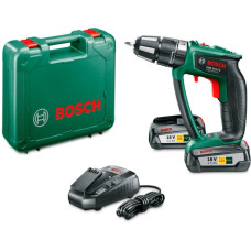 Bosch Akku-Schlagbohrschrauber PSB 18 LI-2 Ergonomic, 18Volt(grün/schwarz, 2x Li-Ionen Akku 2,5Ah, POWER FOR ALL ALLIANCE)