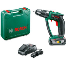 Bosch Akku-Schlagbohrschrauber PSB 18 LI-2 Ergonomic, 18Volt, Schlagbohrmaschine(grün/schwarz, Li-Ionen Akku 2,5Ah, POWER FOR ALL ALLIANCE)
