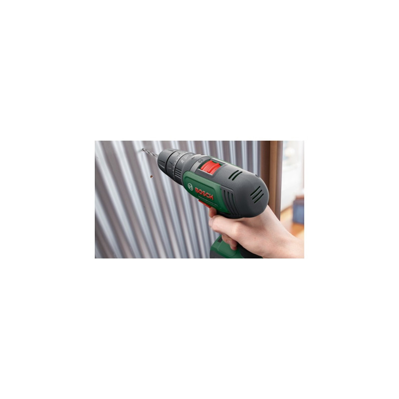 Bosch Akku-Schlagbohrschrauber UniversalImpact 18V(grün/schwarz, 2x Li-Ionen Akku 1,5Ah, Koffer, POWER FOR ALL ALLIANCE)