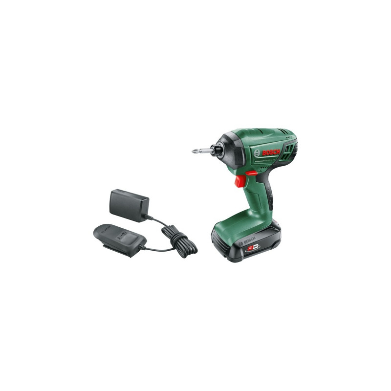 Bosch Akku-Schlagschrauber AdvancedImpactDrive 18(grün/schwarz, Li-Ionen Akku 1,5Ah, POWER FOR ALL ALLIANCE)