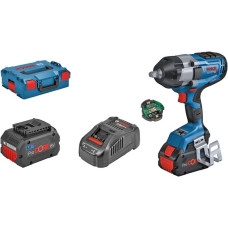Bosch Akku-Schlagschrauber BITURBO GDS 18V-1000 C Professional, 18Volt(blau/schwarz, 2x Akku ProCORE18V 8,0Ah, Bluetooth Modul, 1/2", in L-BOXX)