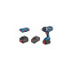 Bosch Akku-Schlagschrauber BITURBO GDS 18V-1000 Professional, 18Volt(blau/schwarz, 2x Akku ProCORE18V 5,5Ah, 1/2