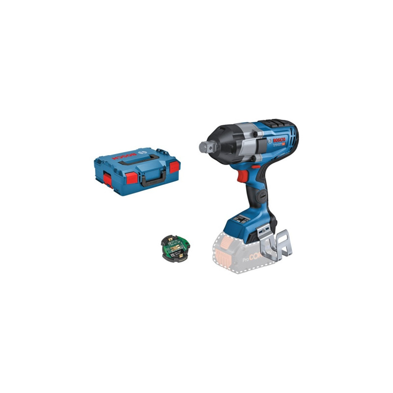 Bosch Akku-Schlagschrauber BITURBO GDS 18V-1050 HC Professional solo, 18Volt(blau/schwarz, Bluetooth Modul, ohne Akku und Ladegerät, 3/4