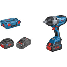 Bosch Akku-Schlagschrauber BITURBO GDS 18V-1050 H Professional, 18Volt(blau/schwarz, 2x Akku ProCORE18V 8,0Ah, 3/4", in L-BOXX)