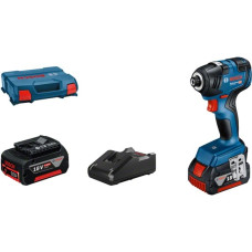 Bosch Akku-Schlagschrauber GDR 18V-200 Professional, 18Volt(blau/schwarz, 2x Li-Ionen Akku 4,0Ah, L-Case)