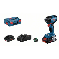 Bosch Akku-Schlagschrauber GDR 18V-210 C Professional, 18Volt(blau/schwarz, 2x Li-Ion Akku ProCORE18V 4,0Ah, Bluetooth Modul, L-BOXX)