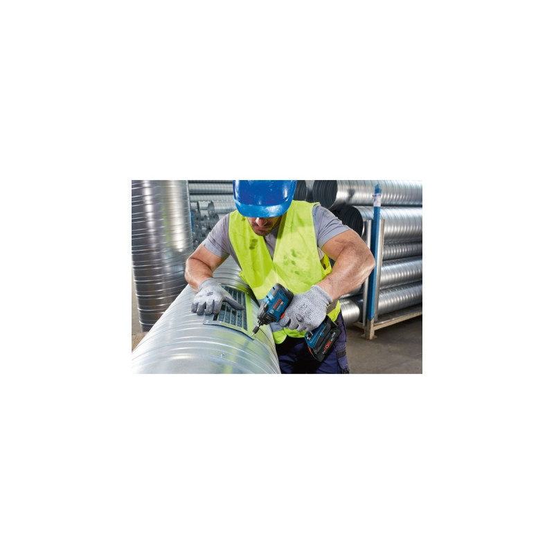 Bosch Akku-Schlagschrauber GDR 18V-210 C Professional, 18Volt(blau/schwarz, 2x Li-Ion Akku ProCORE18V 4,0Ah, Bluetooth Modul, L-BOXX)