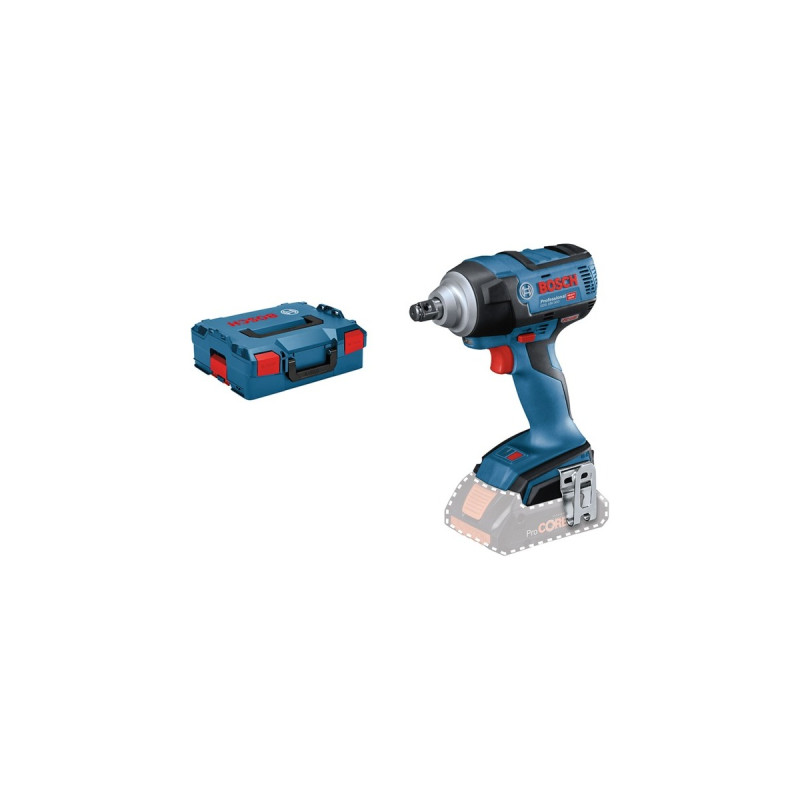 Bosch Akku-Schlagschrauber GDS 18V-300 Professional solo, 18 Volt(blau/schwarz, ohne Akku und Ladegerät, mit Auto Bolt Release (ABR), L-BOXX)
