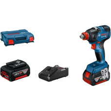 Bosch Akku-Schlagschrauber GDX 18V-200 Professional, 18Volt(blau/schwarz, 2x Li-Ion Akku ProCORE18V 4,0Ah, L-Case)