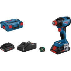 Bosch Akku-Schlagschrauber GDX 18V-210 C Professional, 18Volt(blau/schwarz, 2x Li-Ion Akku ProCORE18V 4,0Ah, Bluetooth Modul, L-BOXX)
