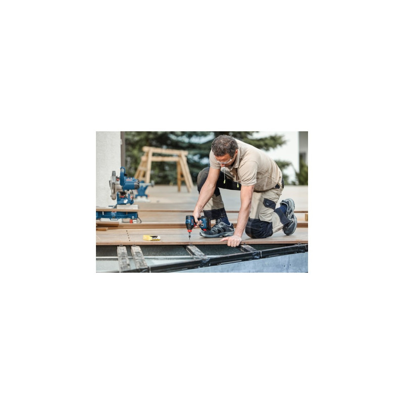 Bosch Akku-Schlagschrauber GDX 18V-210 C Professional, 18Volt(blau/schwarz, 2x Li-Ion Akku ProCORE18V 4,0Ah, Bluetooth Modul, L-BOXX)