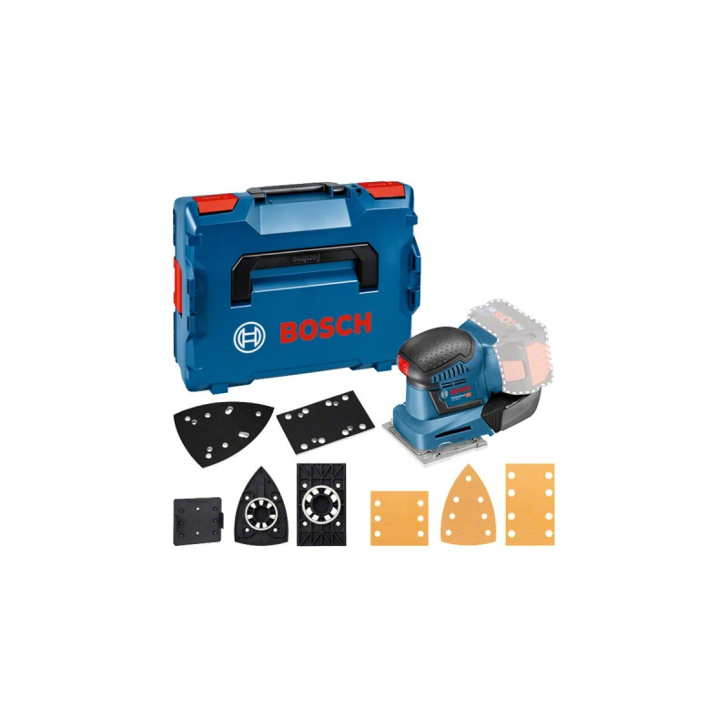 Bosch Akku-Schwingschleifer GSS 18V-10 Professional(blau, ohne Akku und Ladegerät, in L-BOXX)