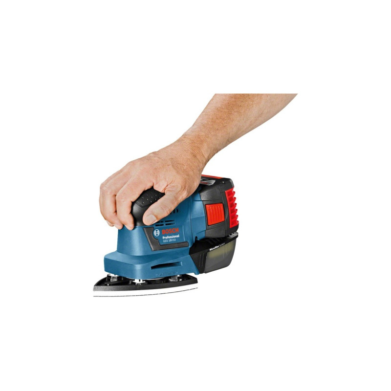 Bosch Akku-Schwingschleifer GSS 18V-10 Professional solo(blau/schwarz, ohne Akku und Ladegerät)