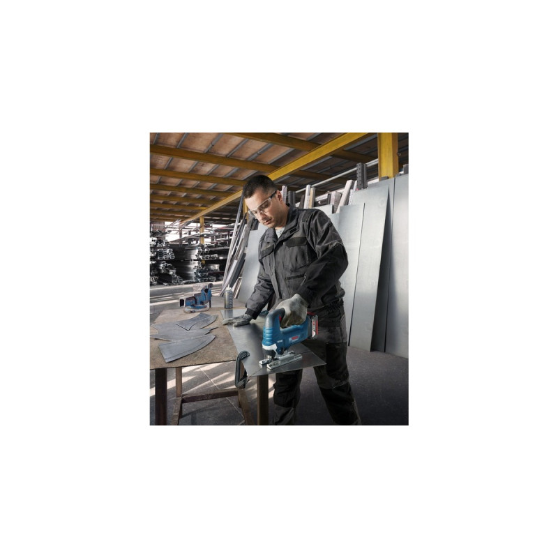 Bosch Akku-Stichsäge GST 18V-125 B Professional solo, 18Volt(blau/schwarz, ohne Akku und Ladegerät)