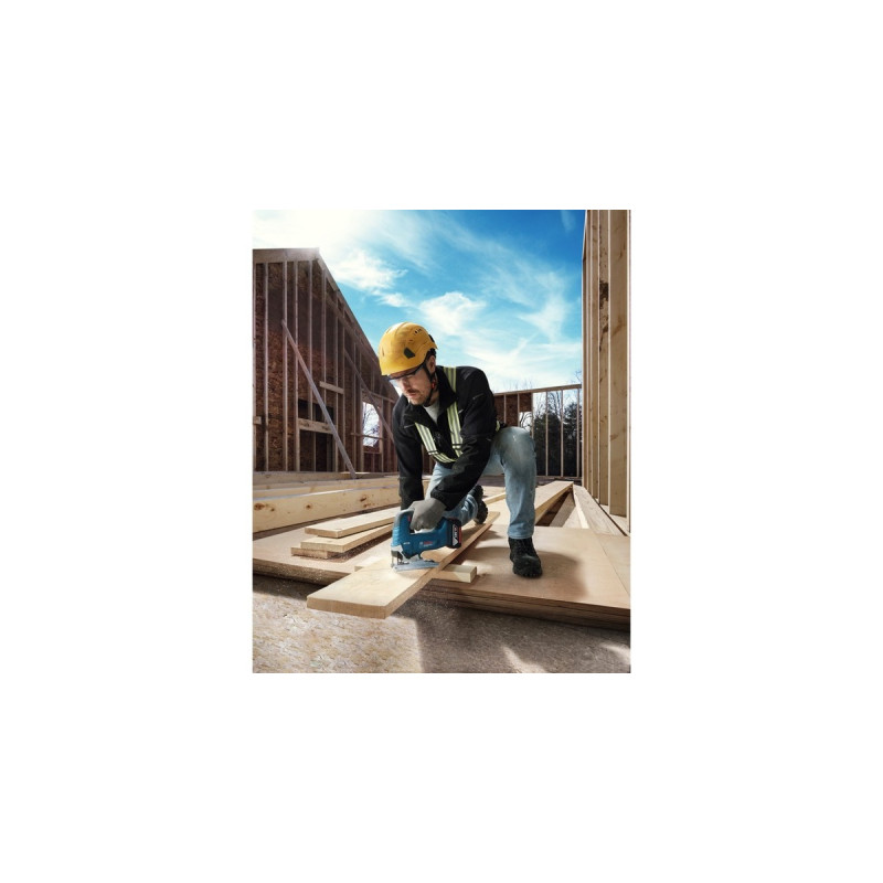 Bosch Akku-Stichsäge GST 18V-125 B Professional solo, 18Volt(blau/schwarz, ohne Akku und Ladegerät, in L-BOXX)