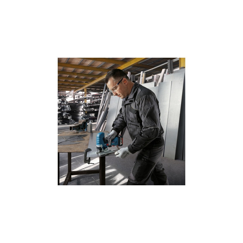 Bosch Akku-Stichsäge GST 18V-125 S Professional solo(blau/schwarz, ohne Akku und Ladegerät, in L-BOXX)