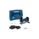Bosch Akku-Stichsäge GST 18V-155 SC Professional, 18Volt(blau/schwarz, 2x Akku ProCORE18V 4,0Ah, in L-BOXX)