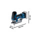Bosch Akku-Stichsäge GST 18V-155 SC Professional solo, 18Volt(blau/schwarz, ohne Akku und Ladegerät)