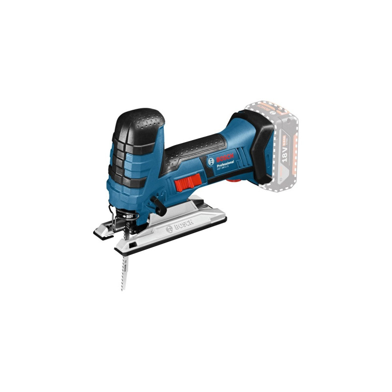 Bosch Akku-Stichsäge GST 18V-LI S Professional solo, 18 Volt(blau/schwarz, ohne Akku und Ladegerät)