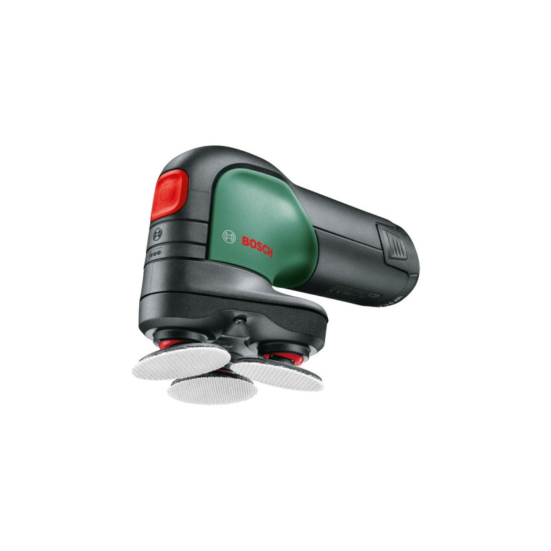 Bosch Akku-Tellerschleifer und -Polierer EasyCurvSander 12(grün/schwarz, Li-Ionen Akku 2,0Ah)