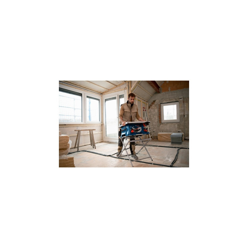 Bosch Akku-Tischkreissäge BITURBO GTS 18V-216 Professional solo, 18Volt(blau, ohne Akku und Ladegerät, mit Arbeitstisch GTA 560)