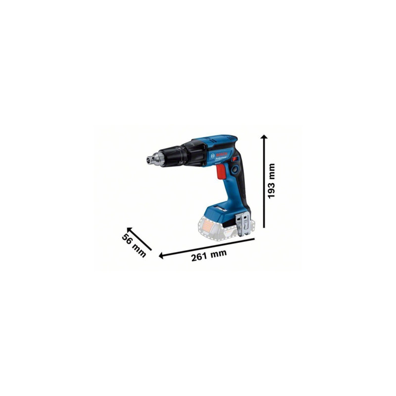 Bosch Akku-Trockenbauschrauber GTB 18V-45 Professional(blau/schwarz, 2x Akku ProCORE18V 4,0Ah, in L-BOXX)