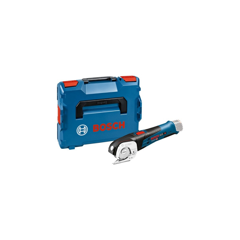 Bosch Akku-Universalschere GUS 12V-300 Professional, Elektroschere(blau, ohne Akku und Ladegerät, L-BOXX)
