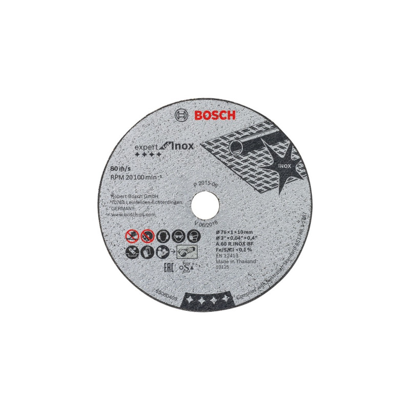 Bosch Akku-Winkelschleifer GWS 12V-76 Professional, 12Volt(blau/schwarz, 2x Li-Ionen Akku 3,0Ah, in L-BOXX)