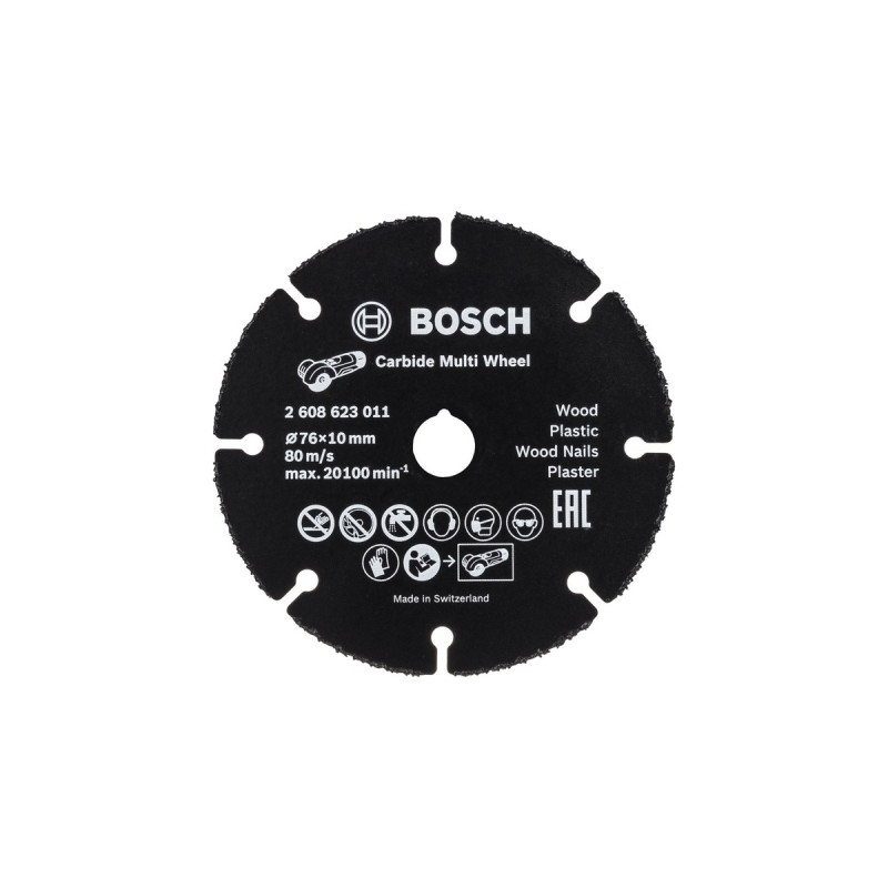 Bosch Akku-Winkelschleifer GWS 12V-76 Professional, 12Volt(blau/schwarz, 2x Li-Ionen Akku 3,0Ah, in L-BOXX)