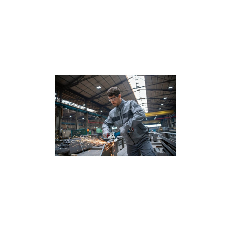 Bosch Akku-Winkelschleifer GWS 18V-10 P Professional, Ø 125mm(blau/schwarz, 2x Li-Ionen Akku 5,0Ah, in L-BOXX)