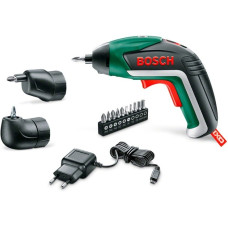 Bosch Akkuschrauber IXO 5 Full Set, 3,6Volt(grün/schwarz, Li-Ionen Akku 1,5Ah, Exzenter- und Winkel-Aufsatz)