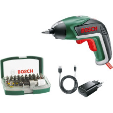 Bosch Akkuschrauber IXO 5, mit 32-teiligem Bit-Set(grün/schwarz, Li-Ionen Akku 1,5Ah 3,6Volt)