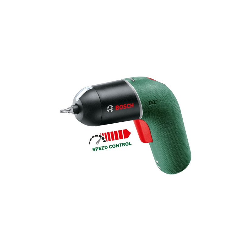 Bosch Akkuschrauber IXO 6 Classic, mit 10-teiligem Bit-Set(grün/schwarz, Li-Ionen Akku 3,6Volt 1,5Ah)