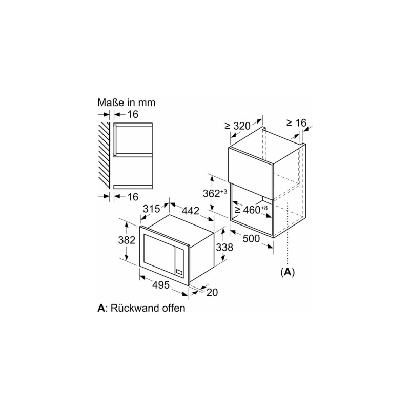Bosch BFL523MB3 Serie | 2, Mikrowelle(schwarz)