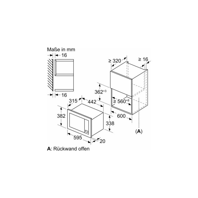 Bosch BFL623MB3 Serie | 2, Mikrowelle(schwarz)